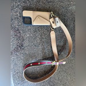Almost perfect Bandolier crossbody & AirPod case- for iPhone 14 pro max